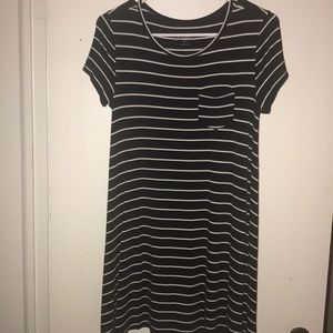 black and white t-shirt dress. worn once